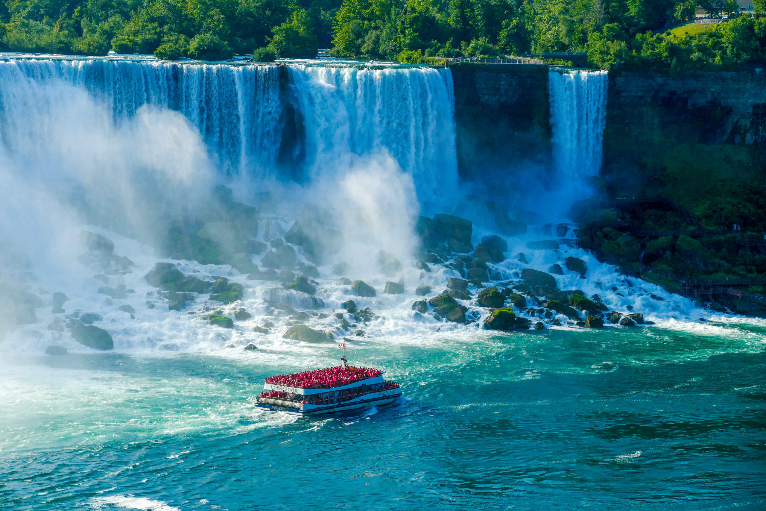 niagara falls canada boat tour and journey behind the falls